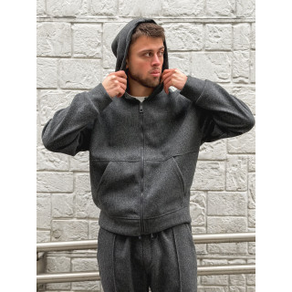 Gilet à capuche Milo - Gris antracite