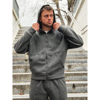 Gilet à capuche Milo - Gris antracite