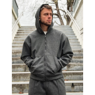 Gilet à capuche Milo - Gris antracite