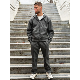 Gilet à capuche Milo - Gris antracite