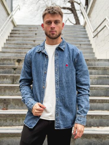 Chemise en jeans Darius - Bleu