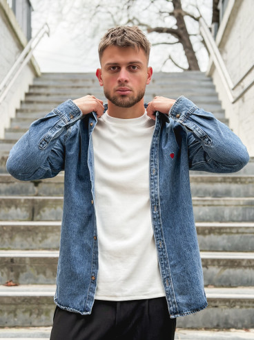Chemise en jeans Darius - Bleu