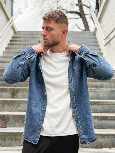 Chemise en jeans Darius - Bleu