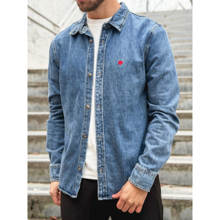 Chemise en jeans Darius - Bleu