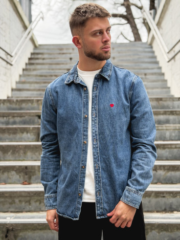 Chemise en jeans Darius - Bleu