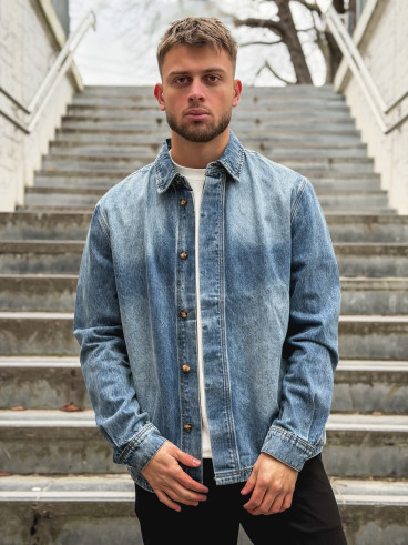 Chemise en jeans Micka - Bleu