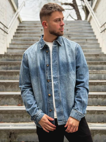 Chemise en jeans Micka - Bleu