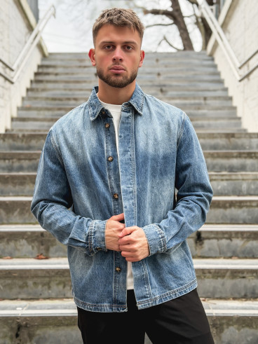 Chemise en jeans Micka - Bleu