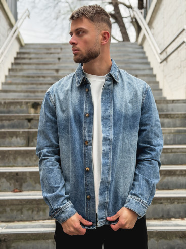 Chemise en jeans Micka - Bleu
