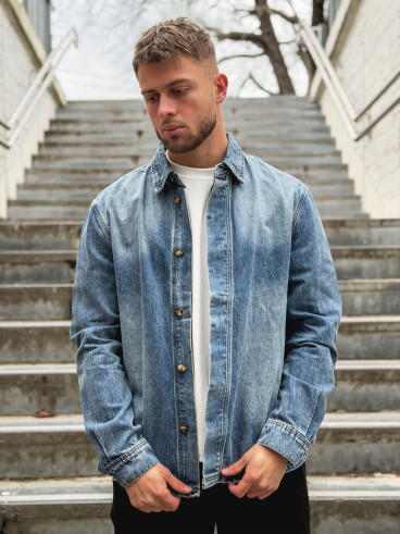 Chemise en jeans Micka - Bleu