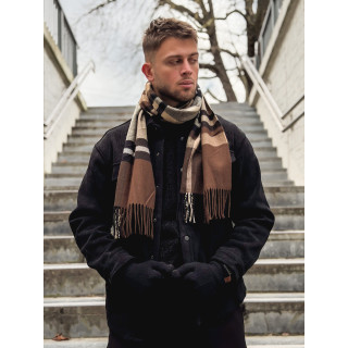 Echarpe à carreaux Ethan - Marron