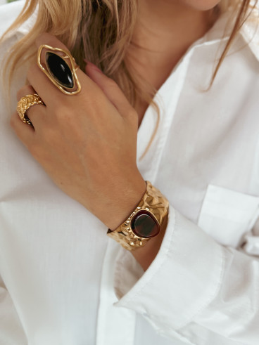 Bracelet Viana - Doré/Chocolat