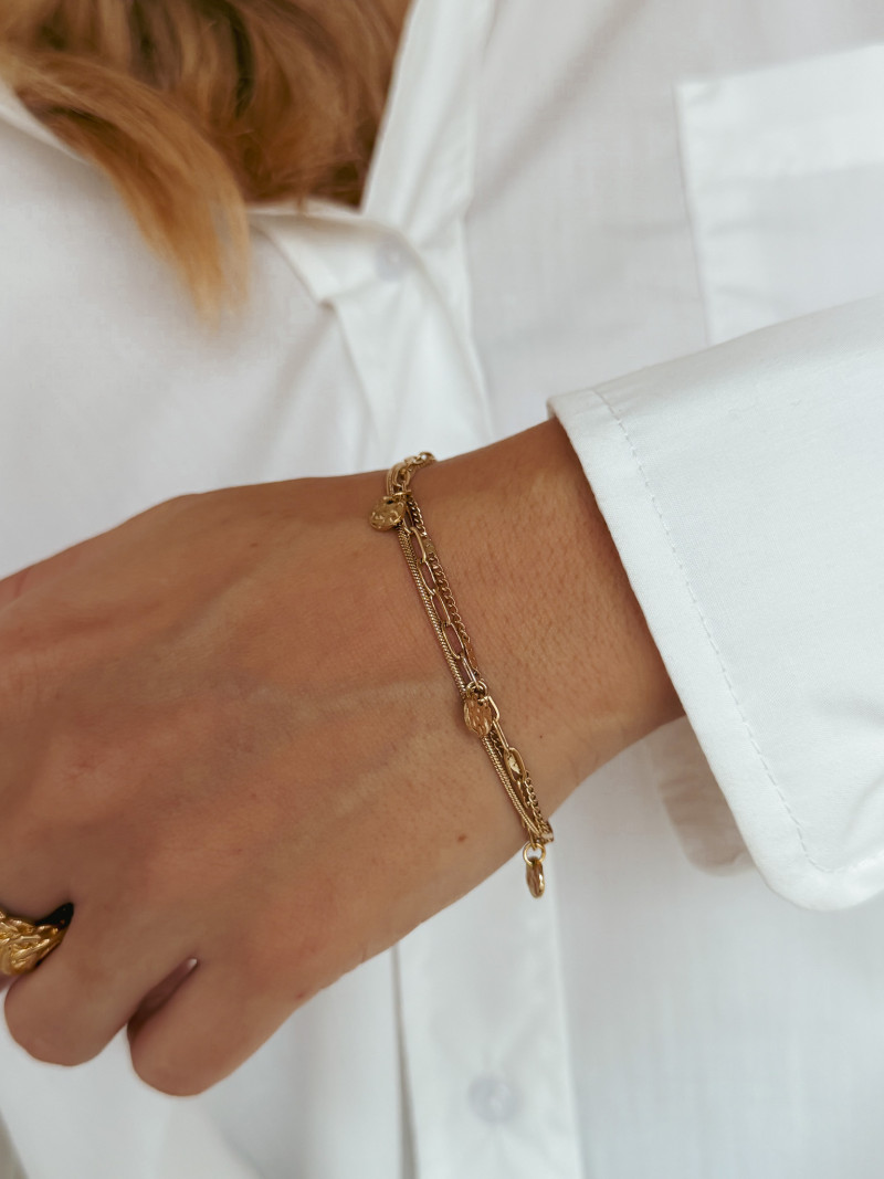 Bracelet Marguerite - Doré