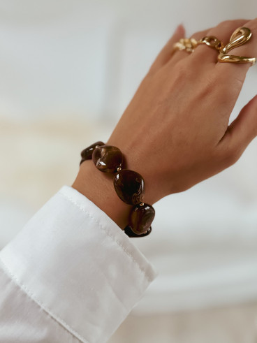 Bracelet Slovénie - Chocolat