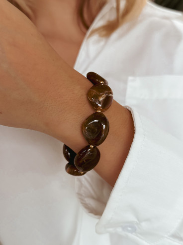 Bracelet Slovénie - Chocolat