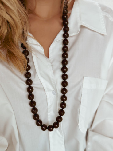 Collier Astraia - Chocolat