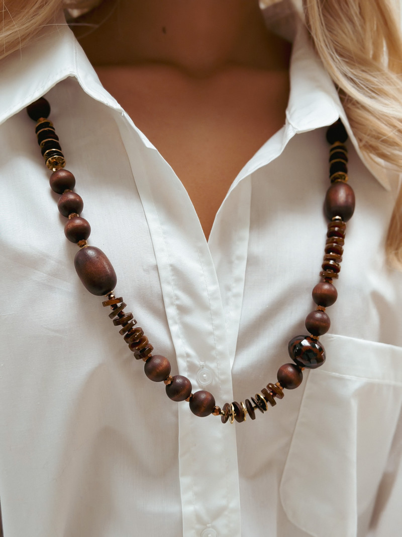 Collier Astia - Chocolat Collier Astia - Chocolat