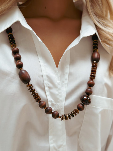 Collier Astia - Chocolat