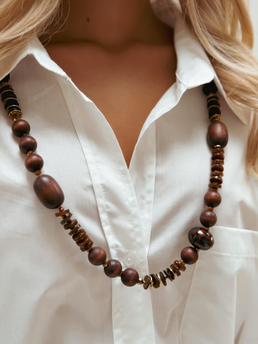Collier Astia - Chocolat Collier Astia - Chocolat