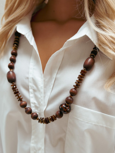 Collier Astia - Chocolat Collier Astia - Chocolat