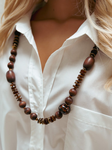 Collier Astia - Chocolat Collier Astia - Chocolat