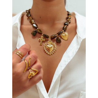 Collier Thiméa - Chocolat