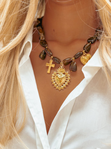 Collier Thiméa - Chocolat