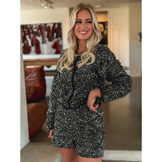 Gilet à sequin Sharleen - Noir