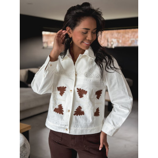 Chemise Lyssana - Blanc/Camel