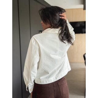 Chemise Lyssana - Blanc/Camel