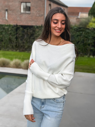 Pull Mona - Blanc Pull Mona - Blanc