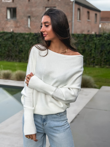 Pull Mona - Blanc Pull Mona - Blanc