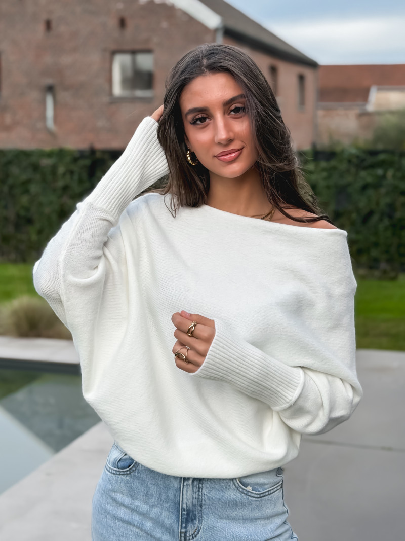 Pull Mona - Blanc Pull Mona - Blanc