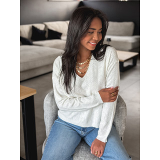 Pull fin Lauralyn - Ecru