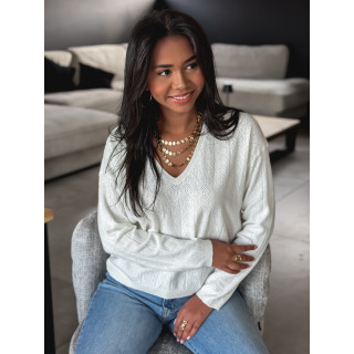 Pull fin Lauralyn - Ecru