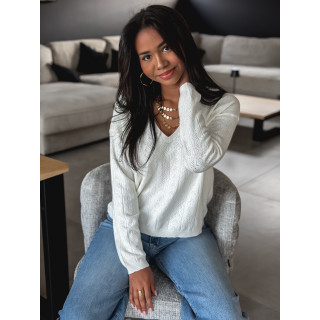 Pull fin Lauralyn - Ecru