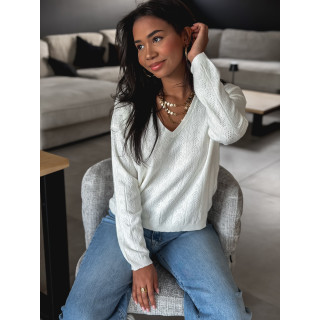 Pull fin Lauralyn - Ecru