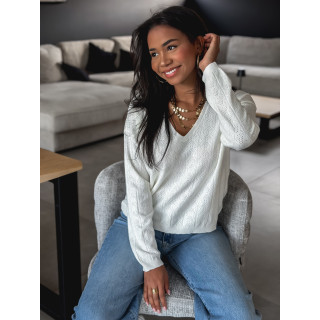 Pull fin Lauralyn - Ecru