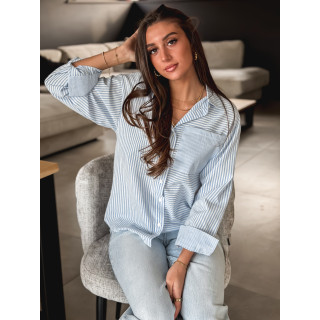 Chemise lignée Emina - Bleu