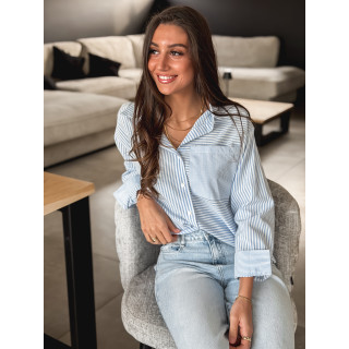 Chemise lignée Emina - Bleu