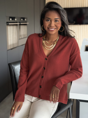 Gilet Neliya - Terracotta