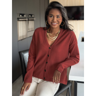 Gilet Neliya - Terracotta