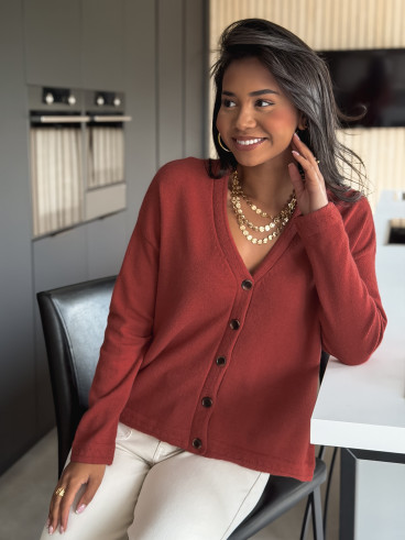 Gilet Neliya - Terracotta