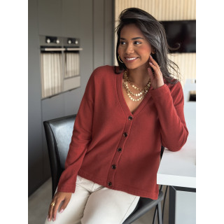 Gilet Neliya - Terracotta