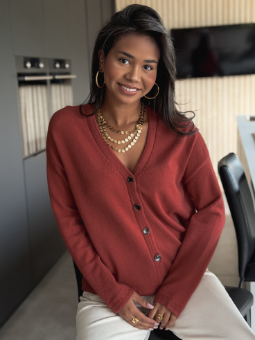 Gilet Neliya - Terracotta