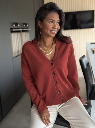 Gilet Neliya - Terracotta