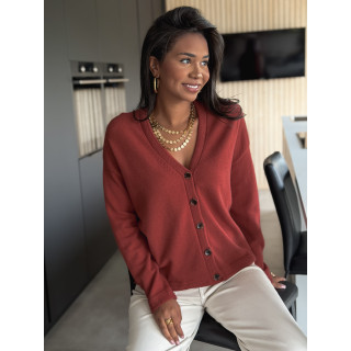 Gilet Neliya - Terracotta