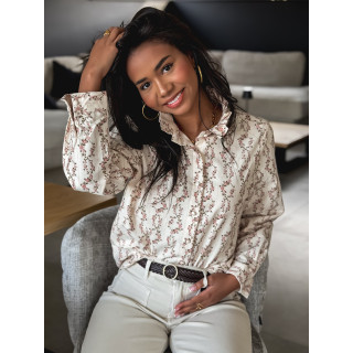Chemise à motifs Rosemary - Beige
