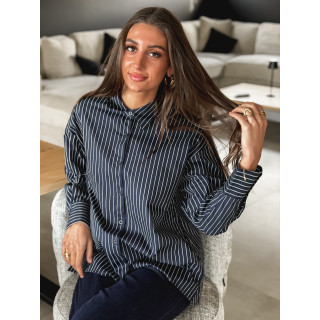 Chemise lignée Laurena - Bleu marine