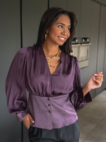 Blouse Azyllis - Bordeaux